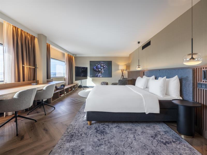 Interior of hotel room