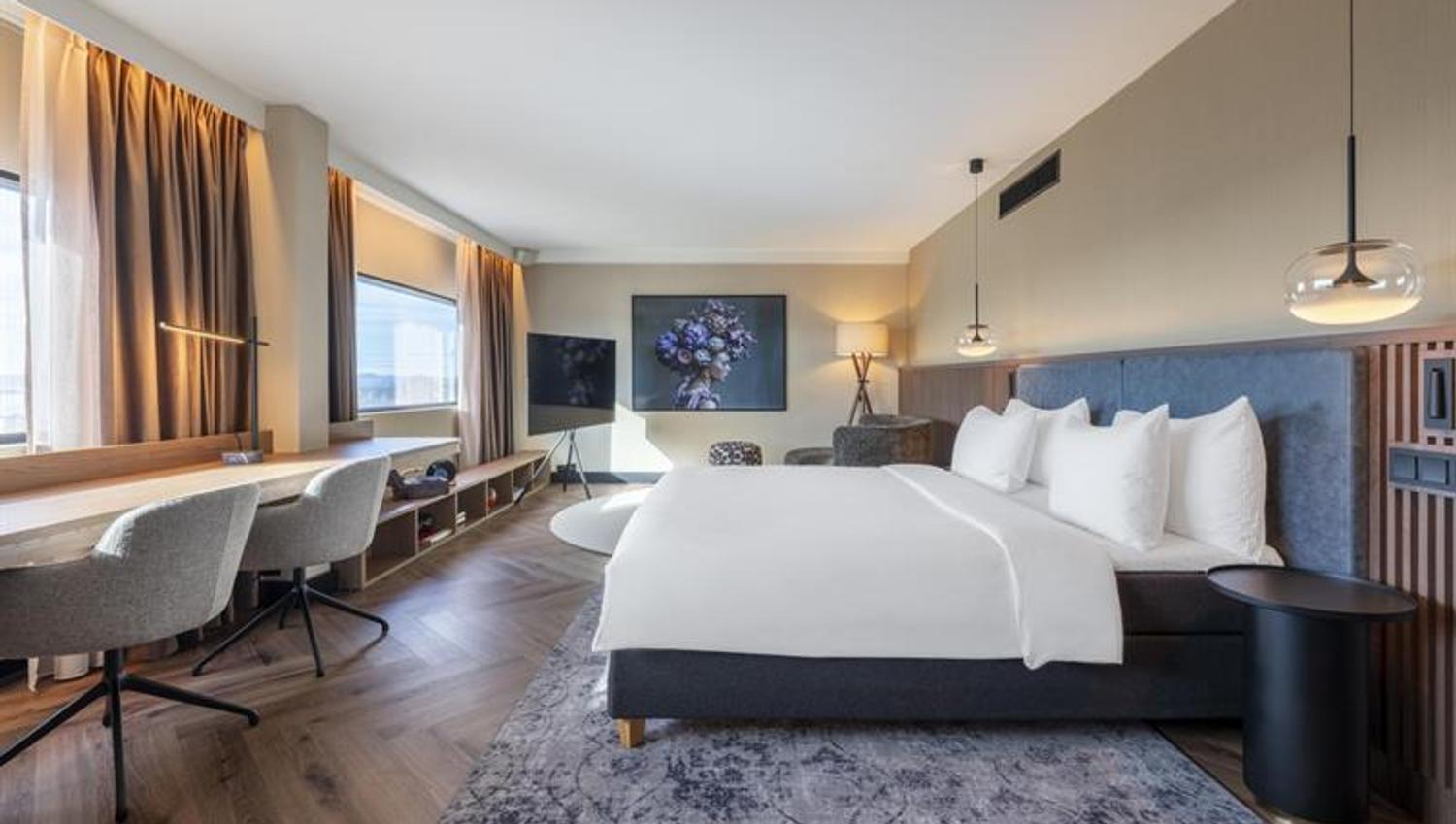 Interior of hotel room