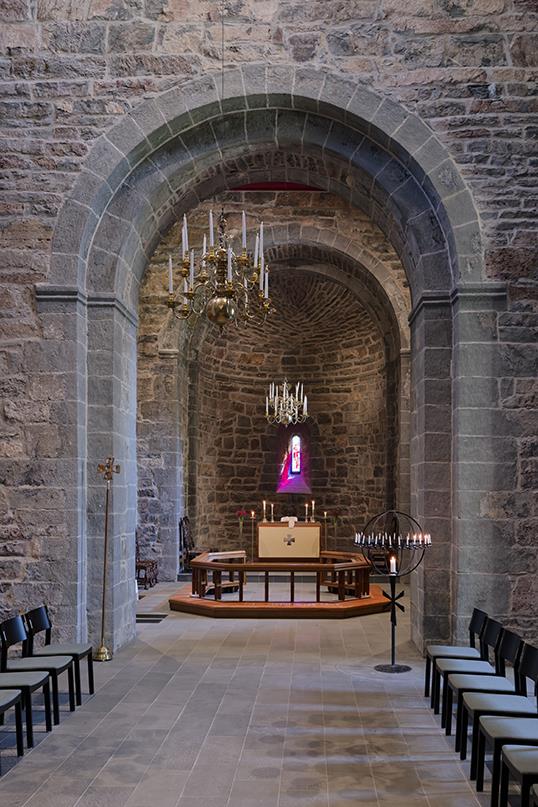Stone church interior