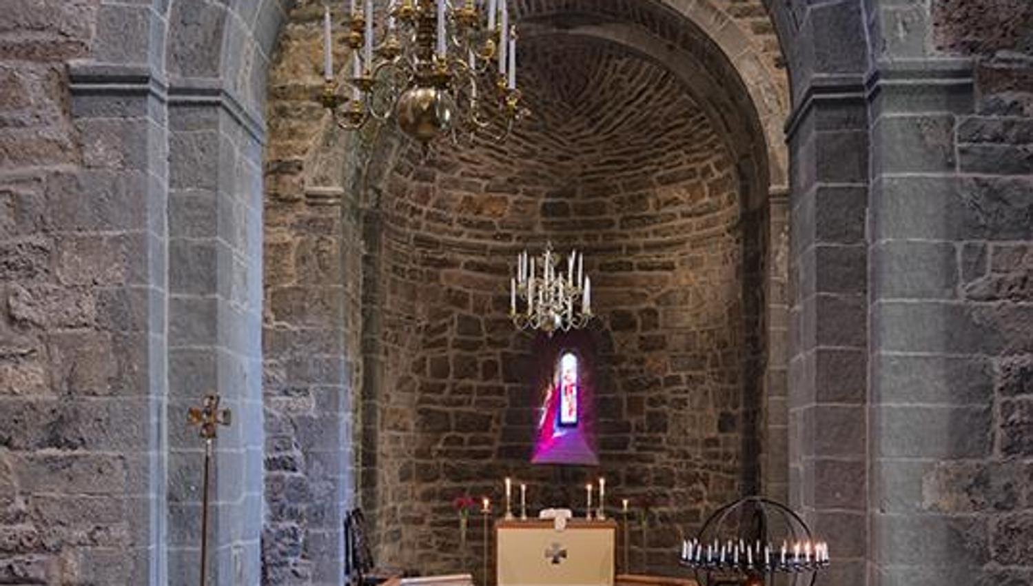 Stone church interior