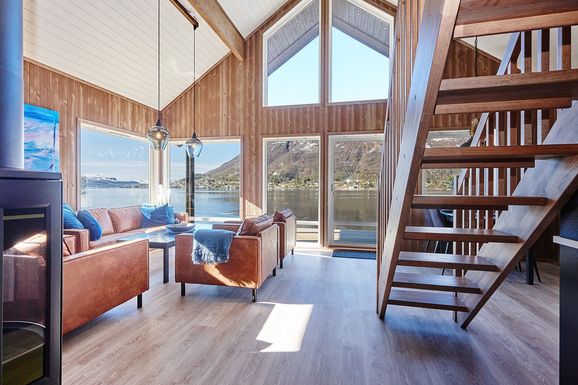 Living room in the cabin