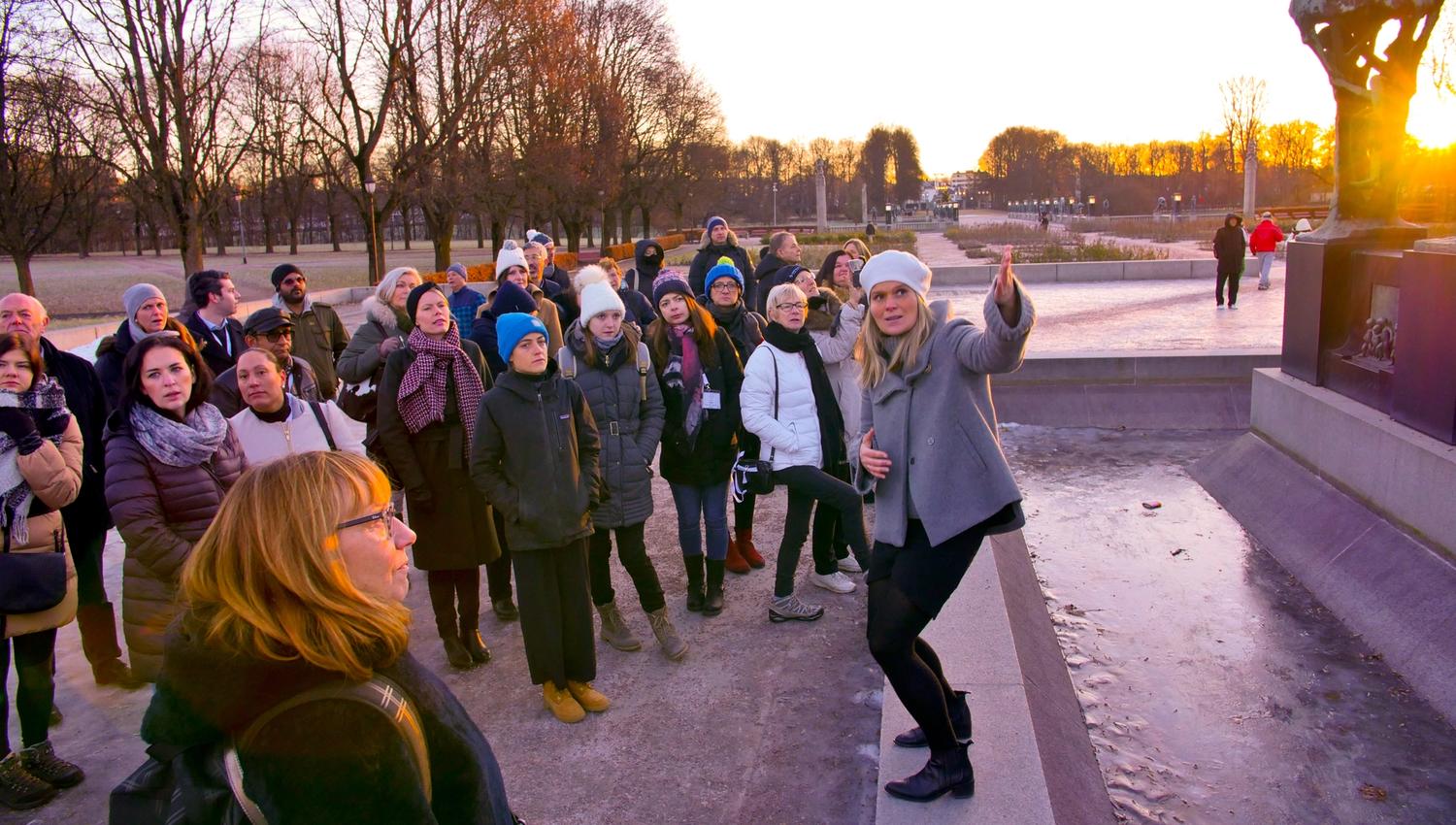 Guide in the Vigeland Sculpture Park