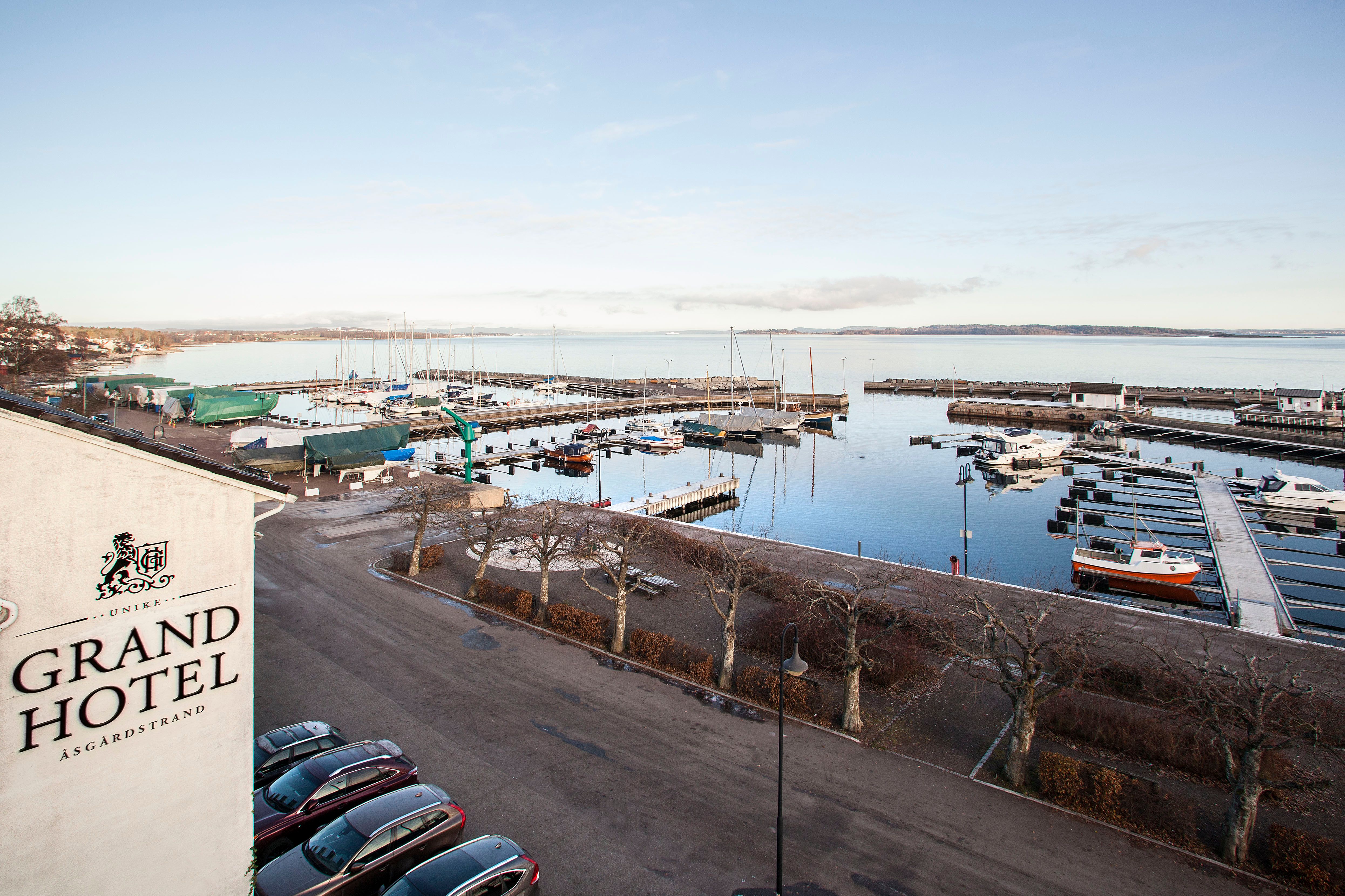 View from the hotel, beyond the harbour