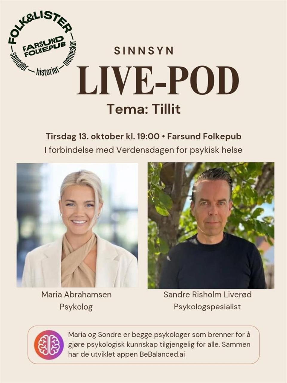 Maria Abrahamsen og Sondre Risholm Liverød