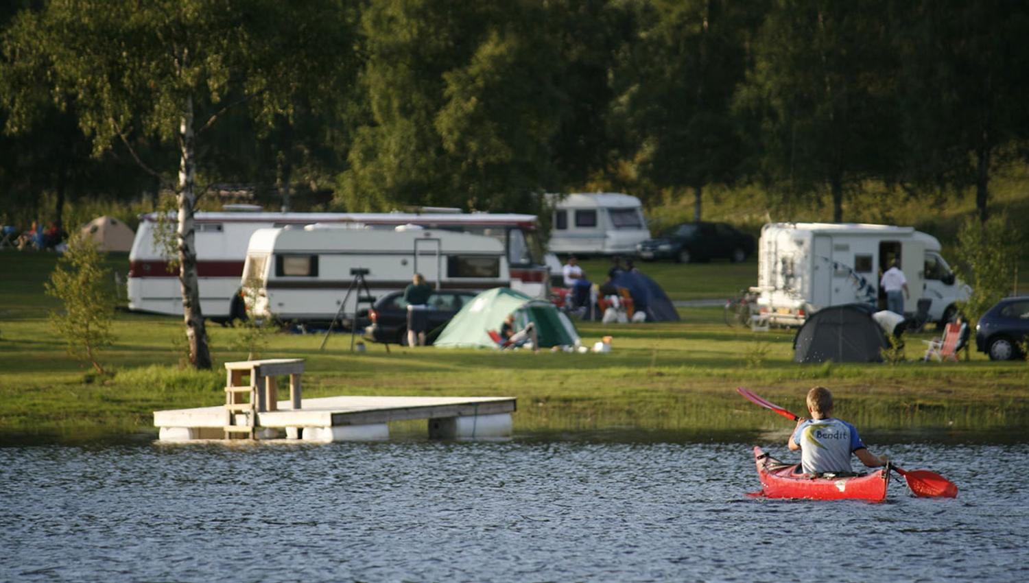 kayaking opportunities at Morgedal Camping