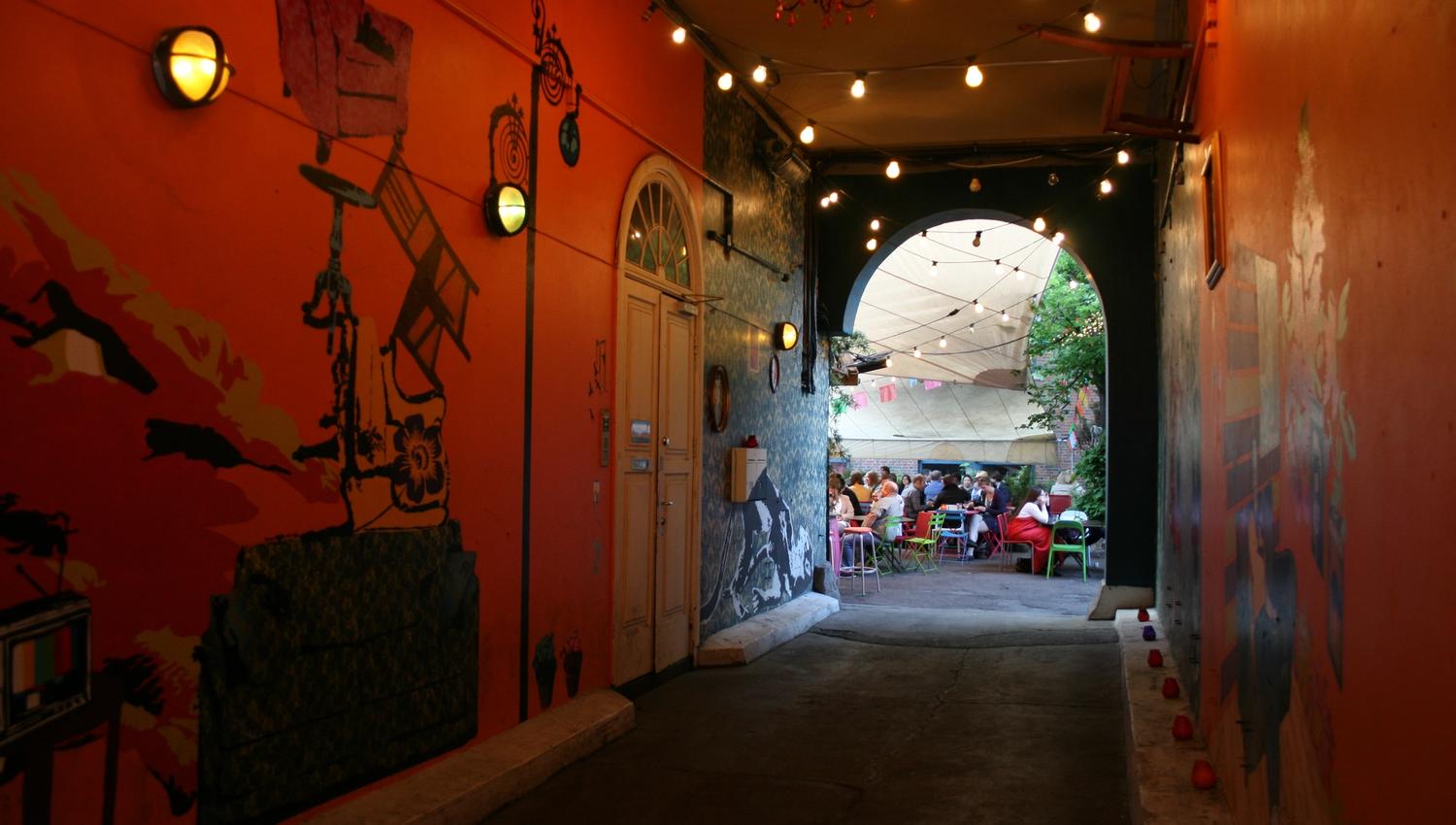 Entrance to backyard.