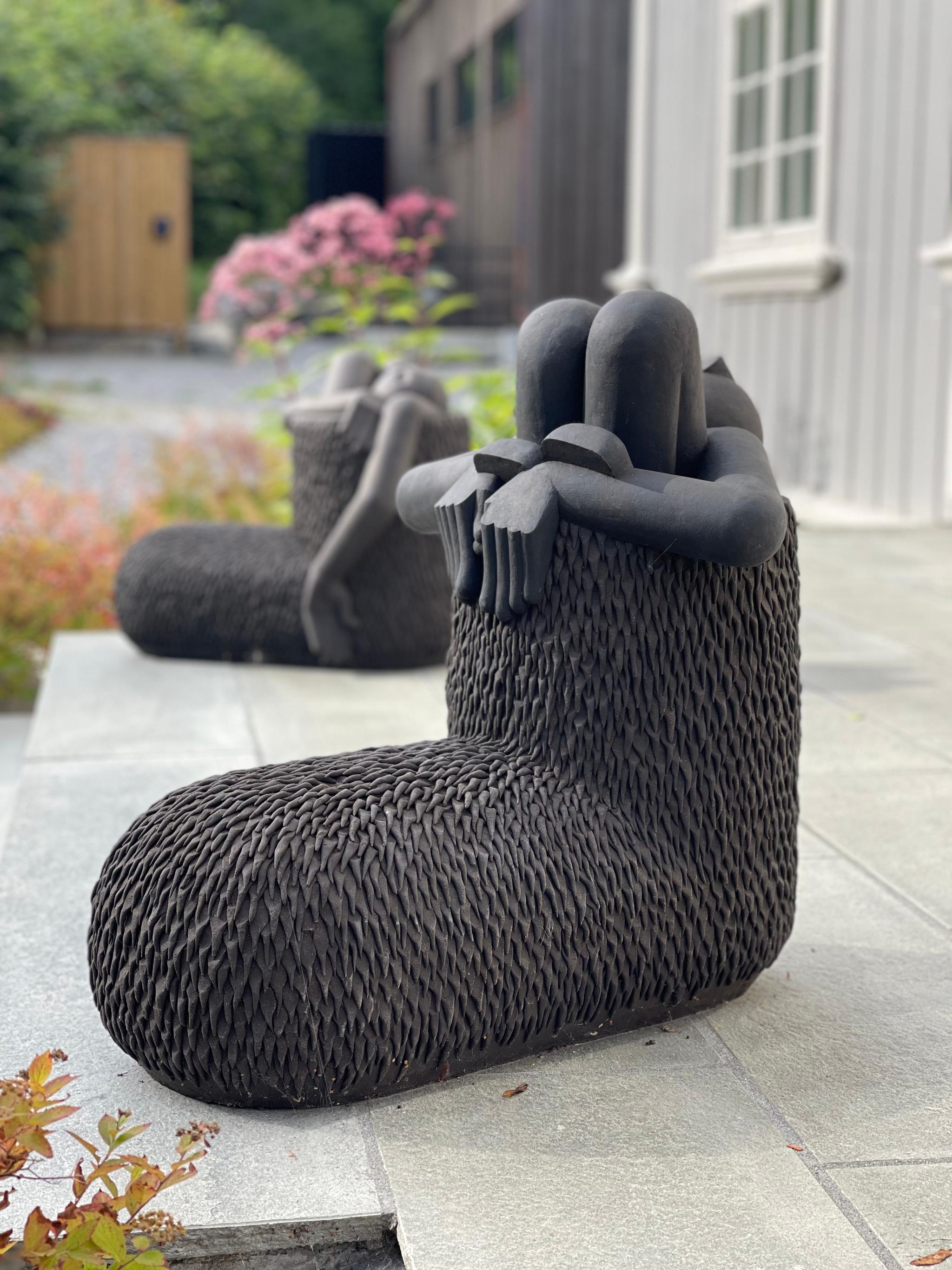 skulptur i svart