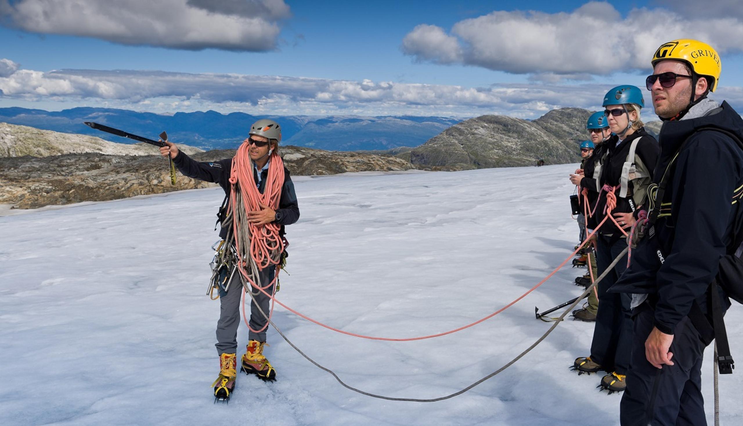 Glacier hike with Folgefonni Glacier Team