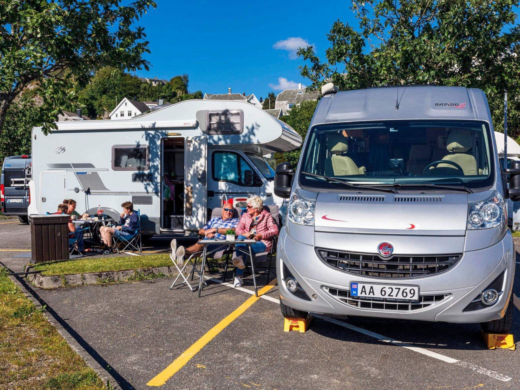 Egersund motorhome parking Gruset