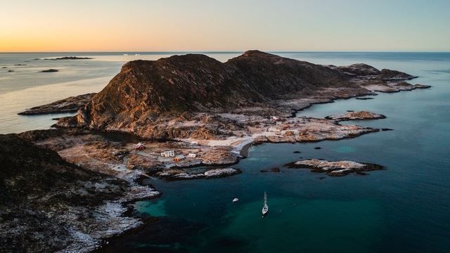 Utsikt over en øy