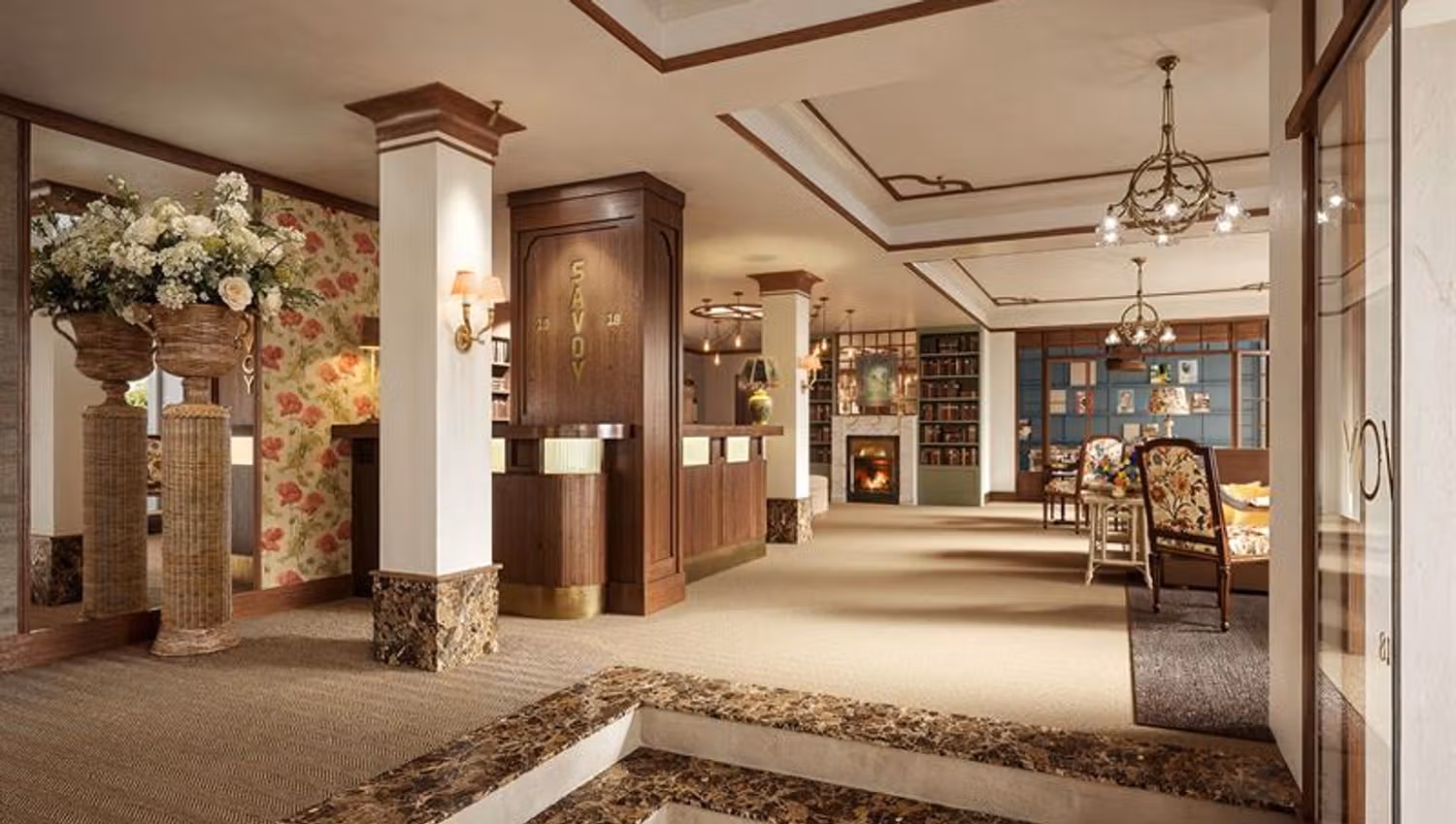Rendering of hotel lobby