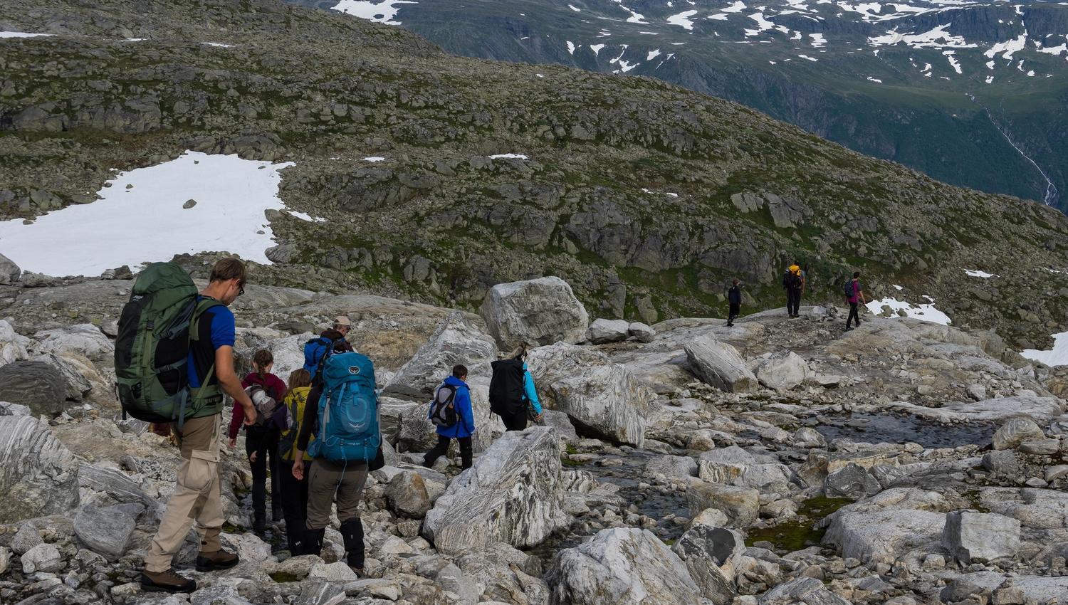 Guided glacier hiking