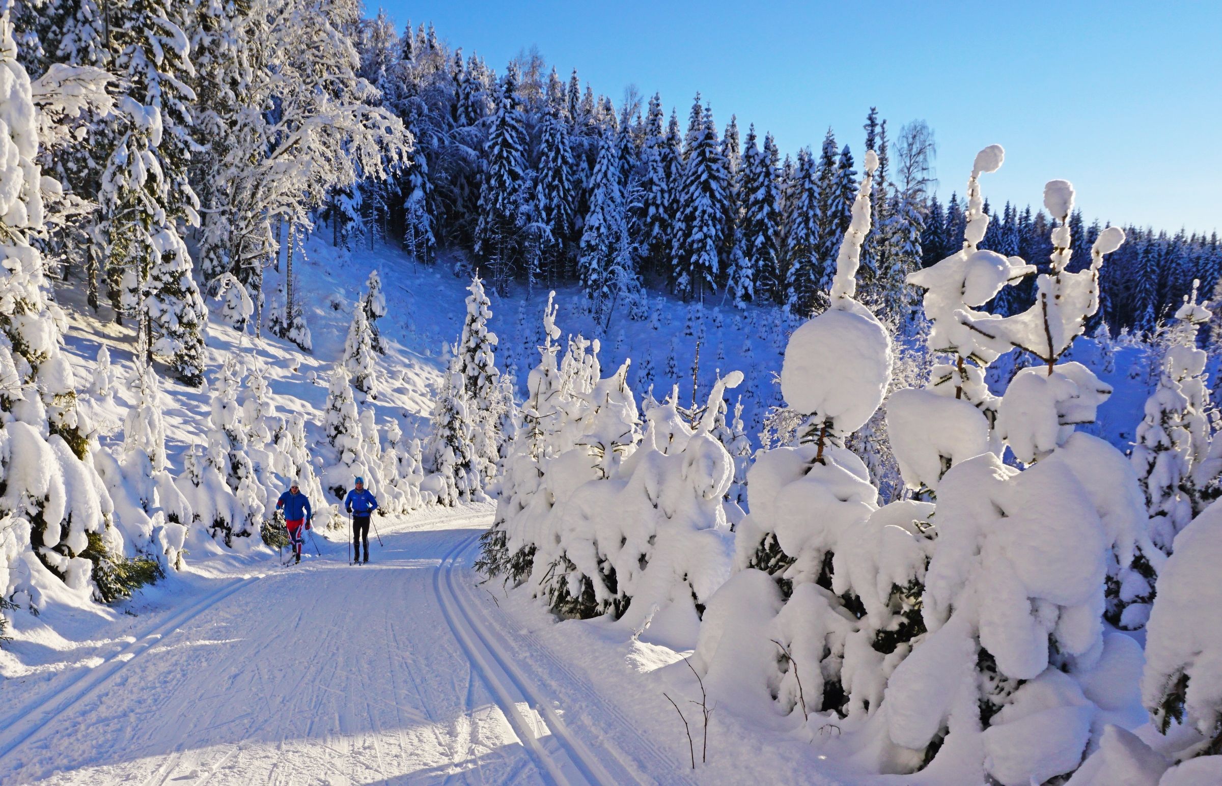 Good skiing conditions.