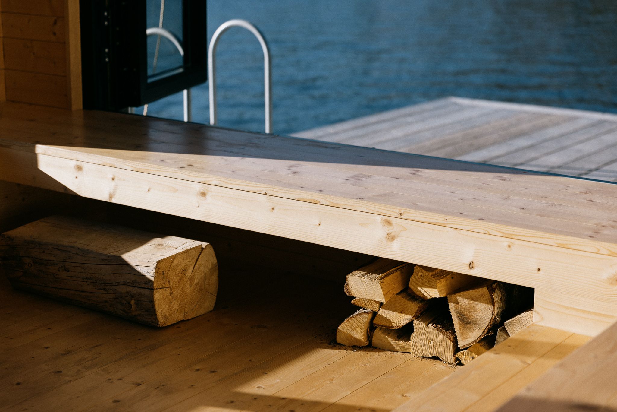 Firewood by cabin