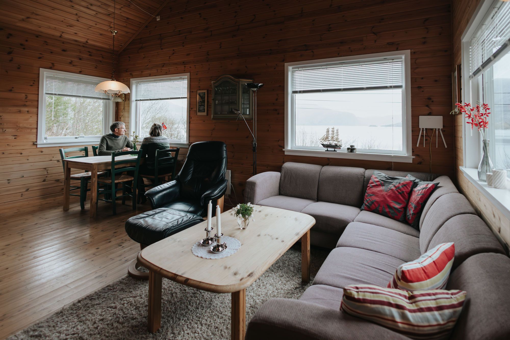 One of the cabins on Risnesøyna