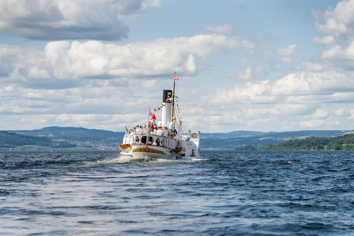Skibladner sailing on lake Mjøsa