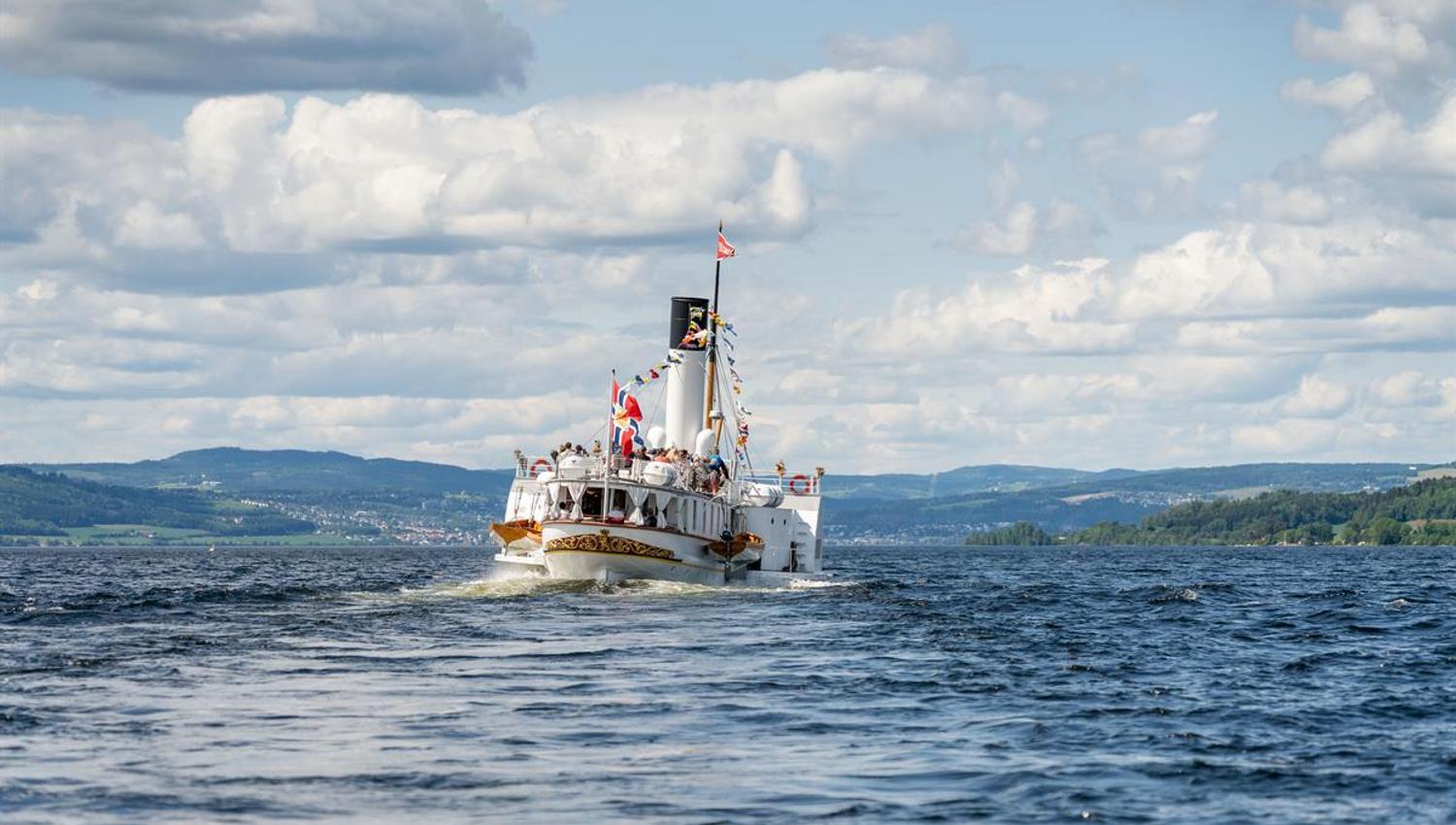 Skibladner sailing on lake Mjøsa