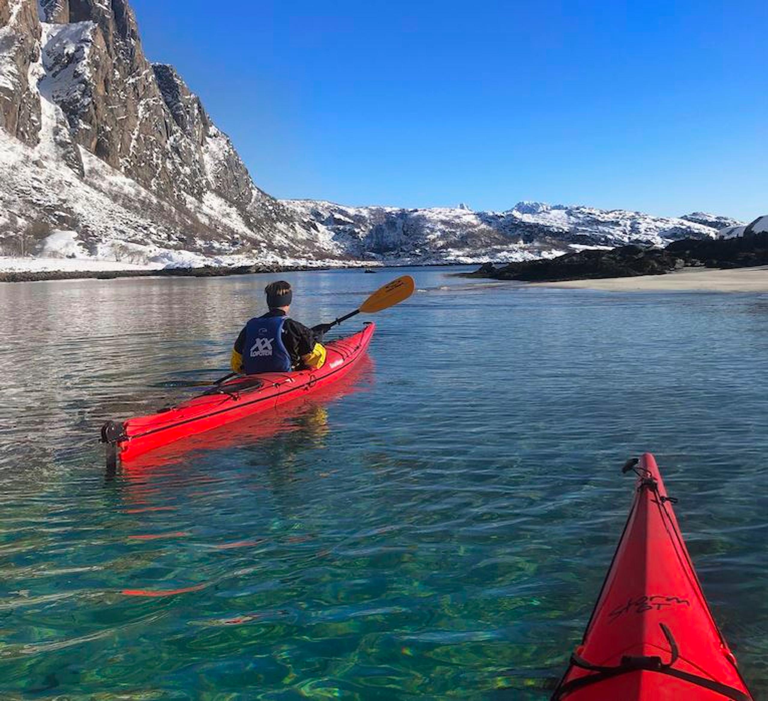 Winter kayaking - XXLofoten