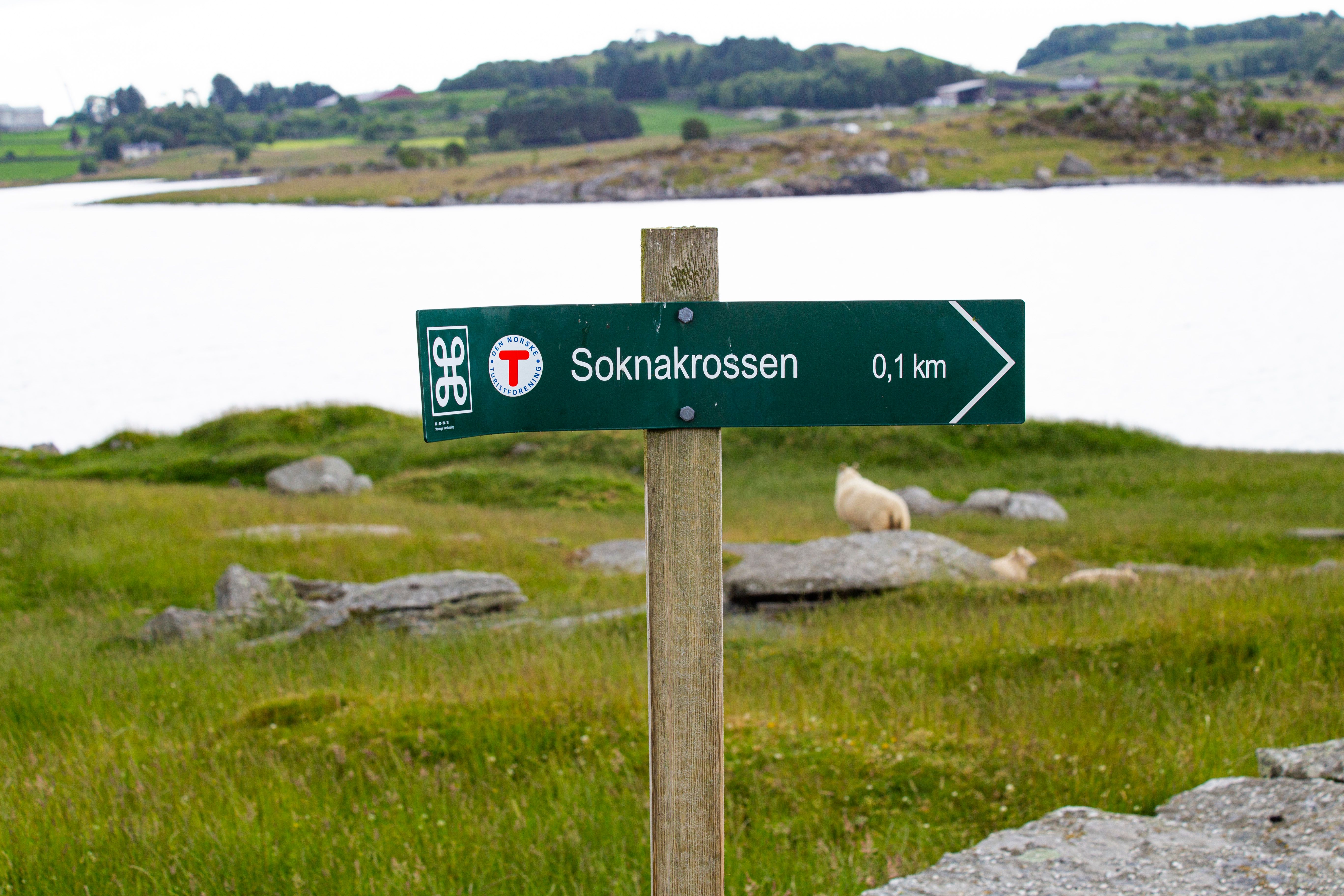 The hike is marked