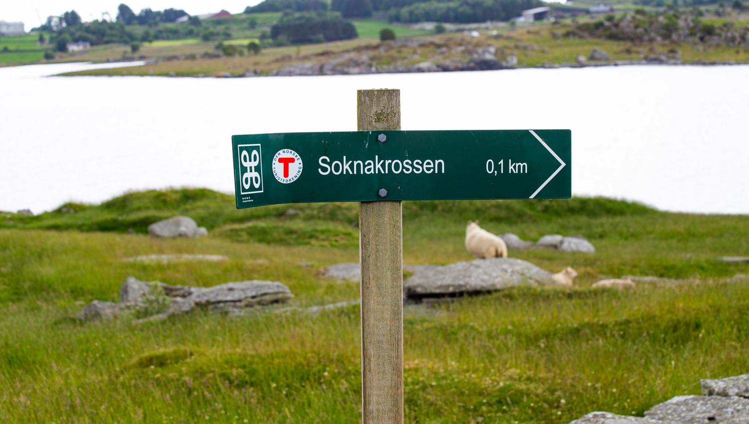 The hike is marked