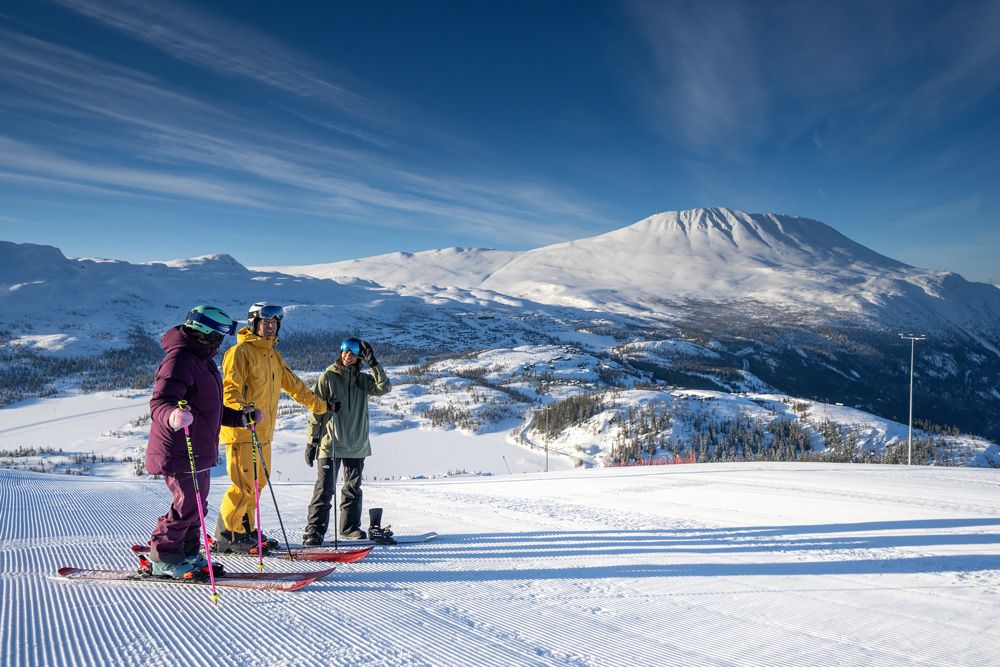 view towards Gaustatoppen from Gausta ski centre