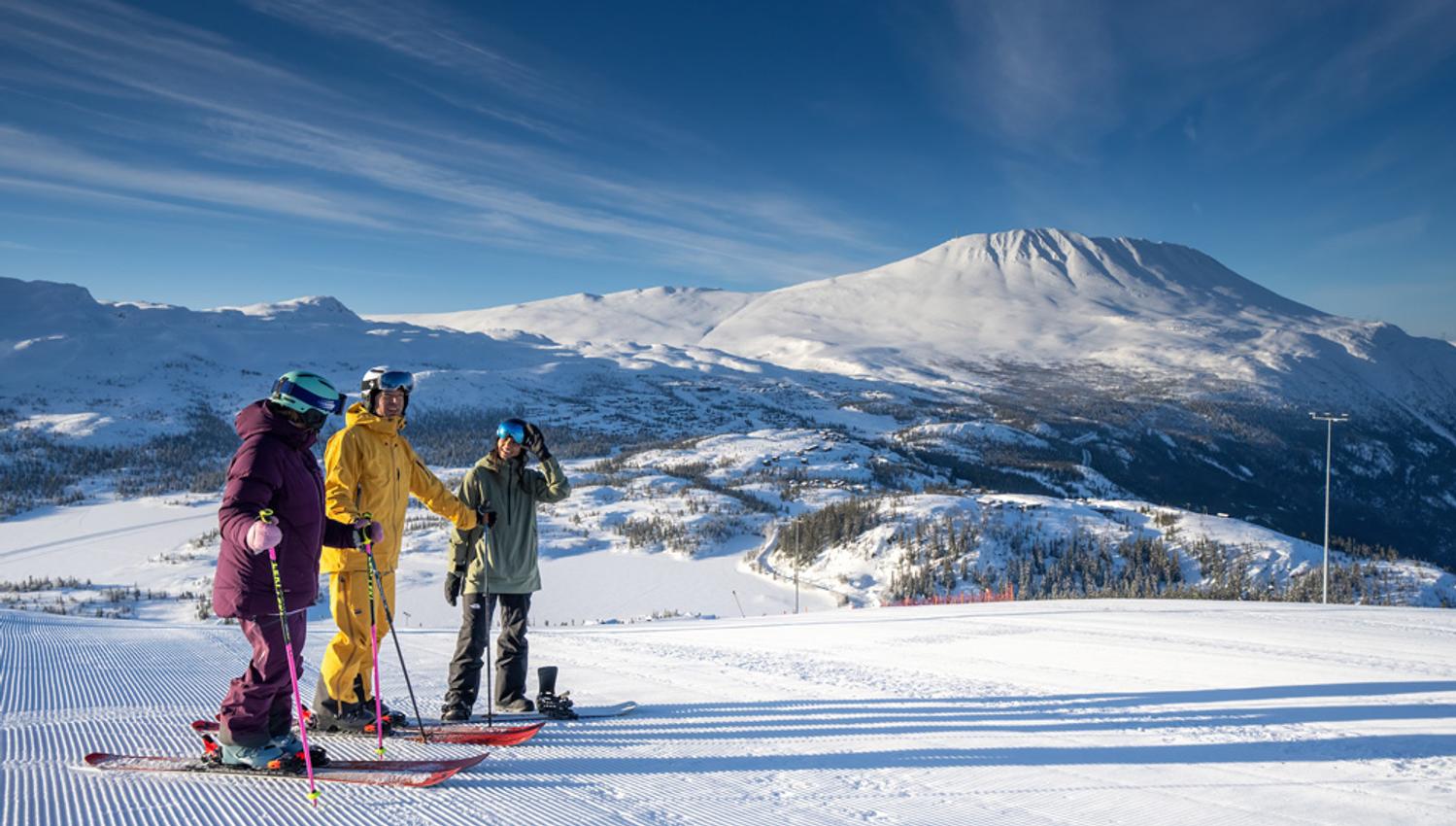 view towards Gaustatoppen from Gausta ski centre