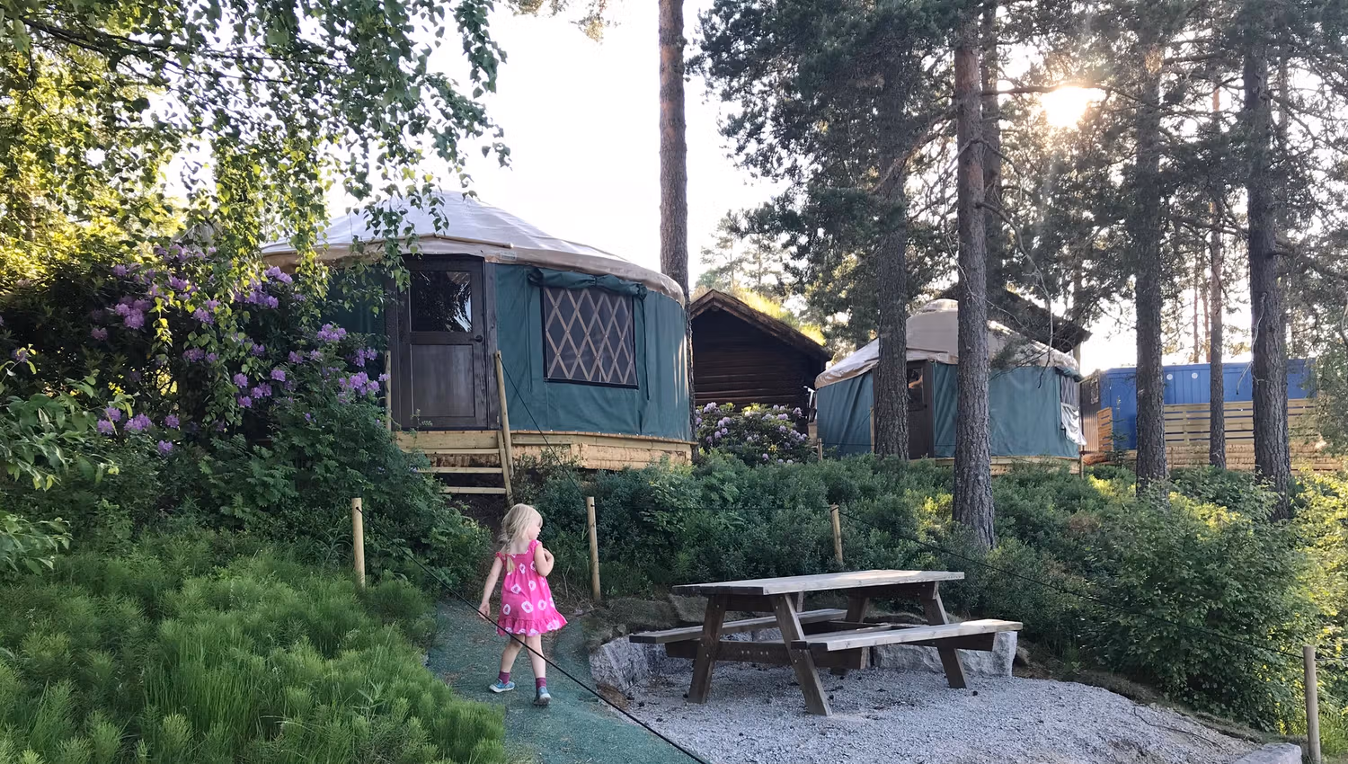 Yurter i Mineralparken