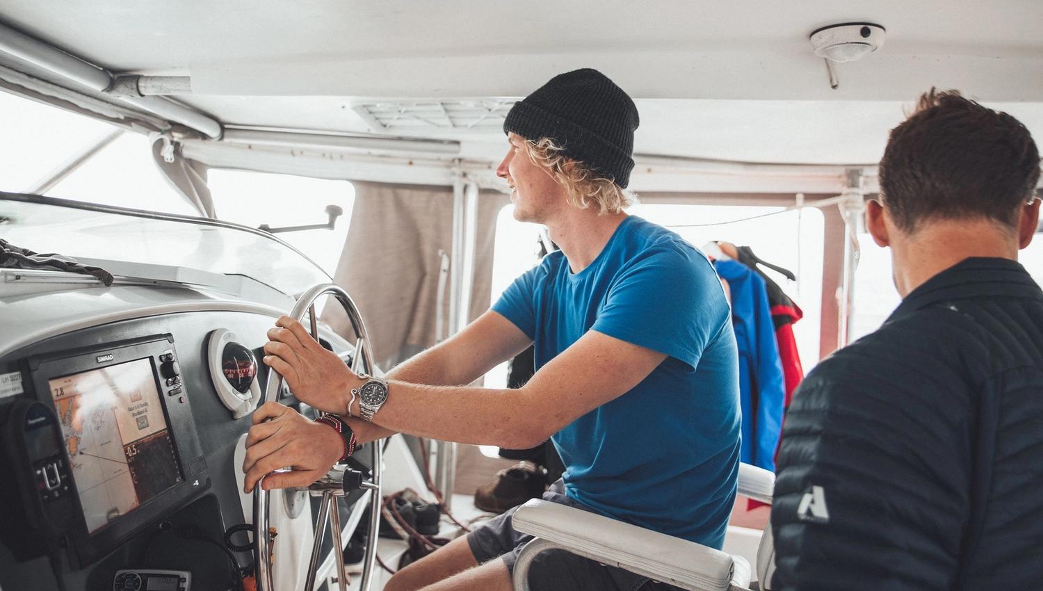 a man by the wheel