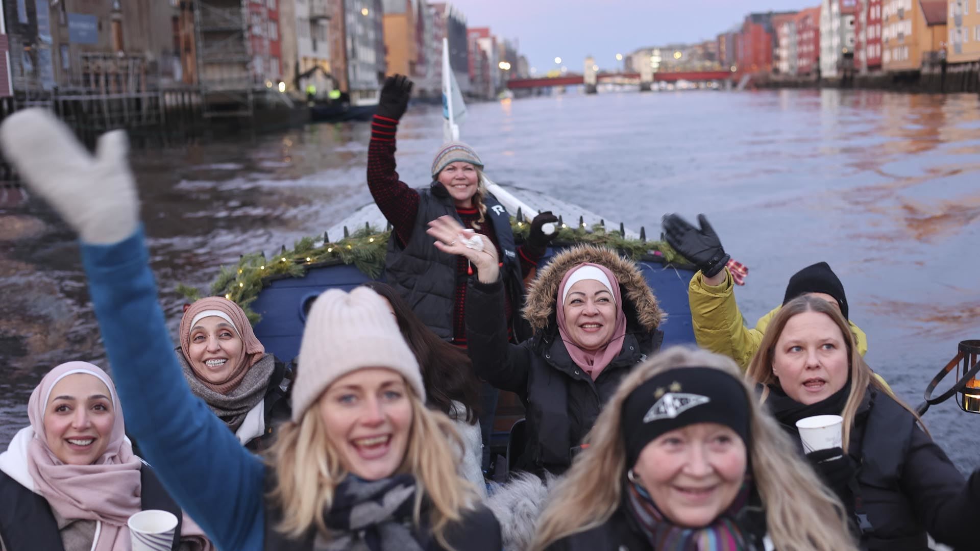 Trondheim by boat