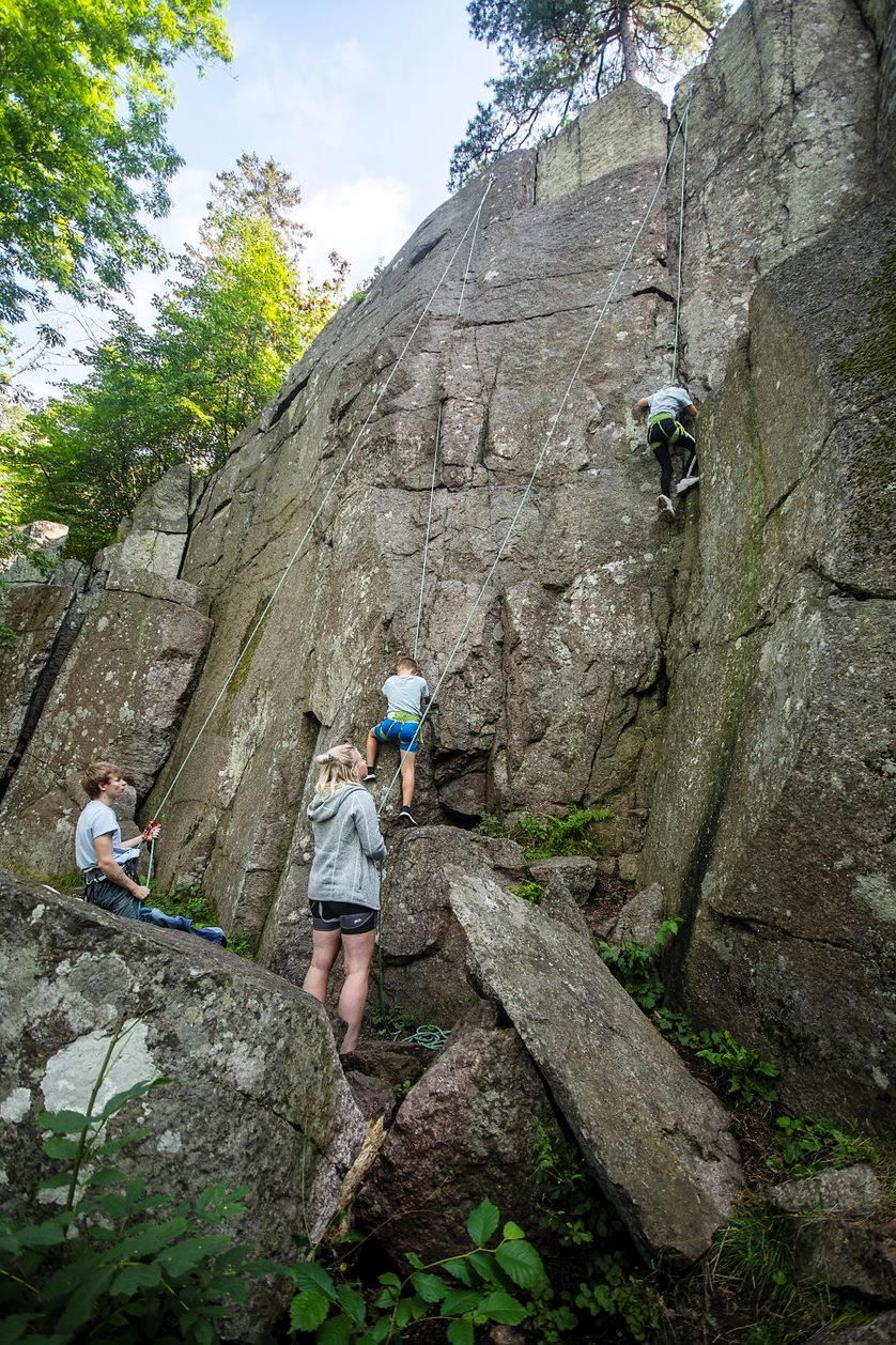 Outdoor climbing