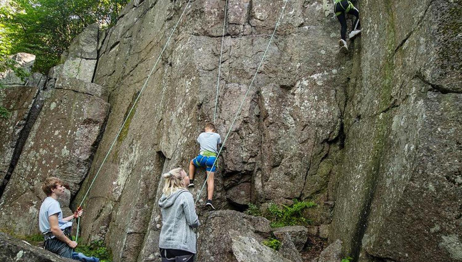 Outdoor climbing