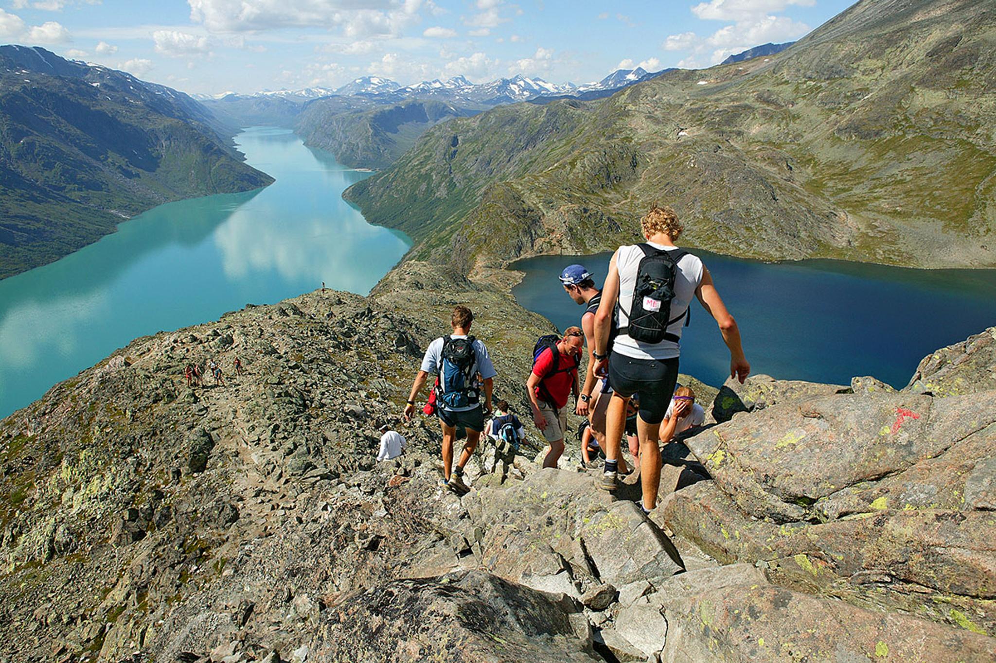 On the Besseggen Ridge in Jotunheimen