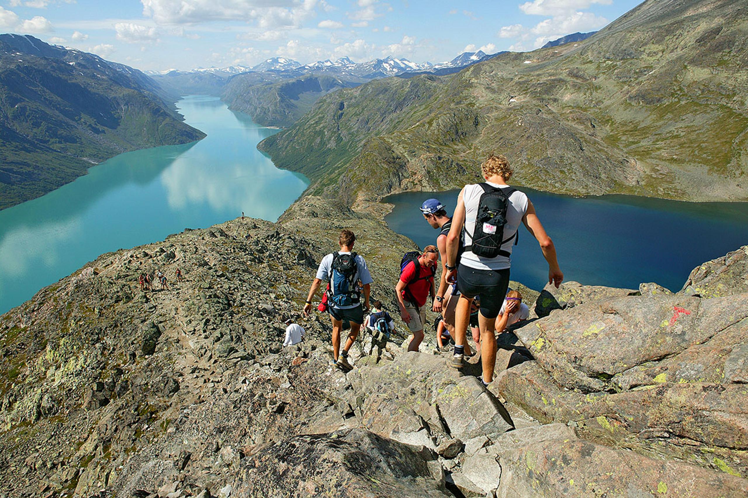 On the Besseggen Ridge in Jotunheimen