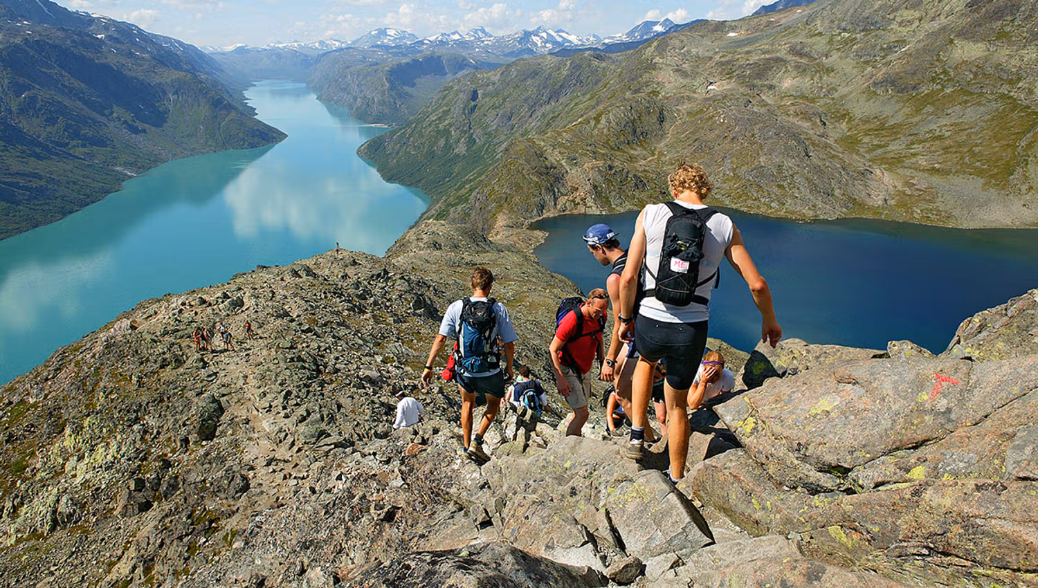 On the Besseggen Ridge in Jotunheimen