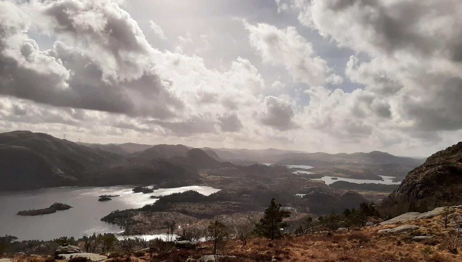 View from the top of Storaberget over large parts of Sandnes