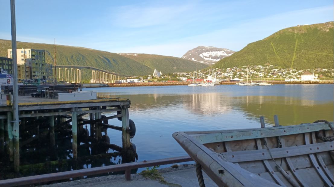 View from Tromsø's waterfront, an area closely connected to the city's history and development.