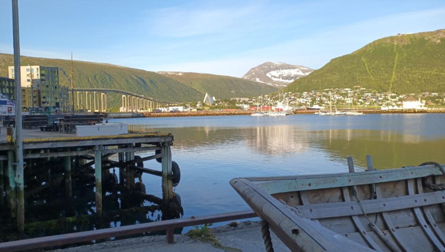 View from Tromsø's waterfront, an area closely connected to the city's history and development.