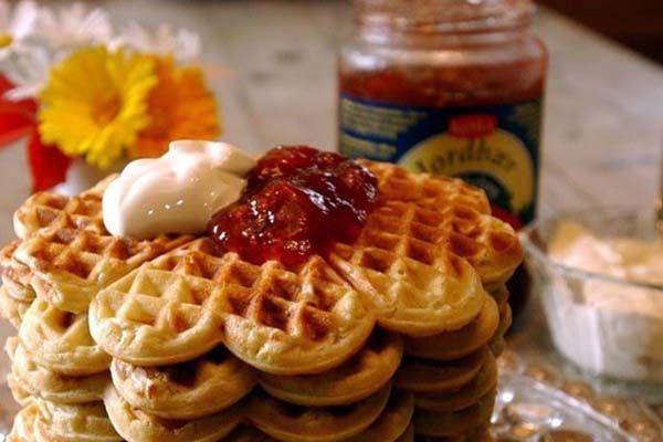 Waffles the Norwegian way