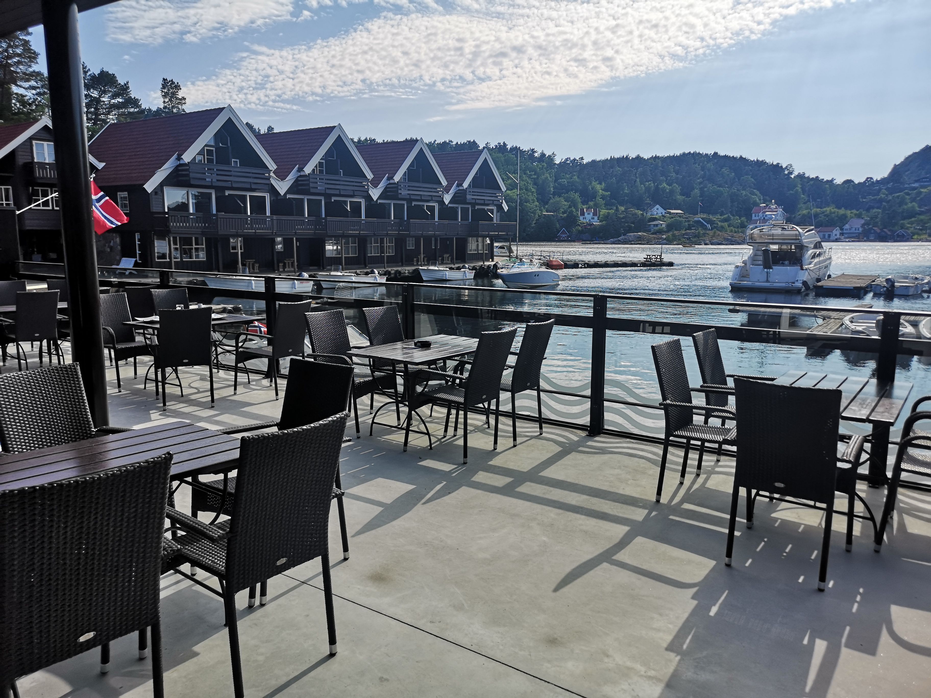 Trysnes Brygge utsikt fra restaurant