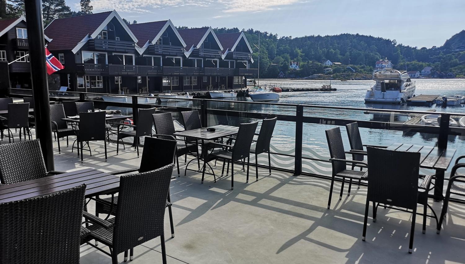 Trysnes Brygge utsikt fra restaurant