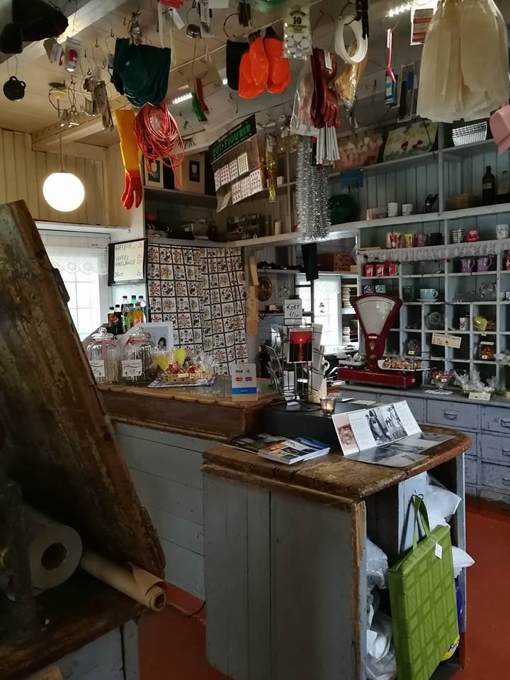 rustic local, merchant's counter