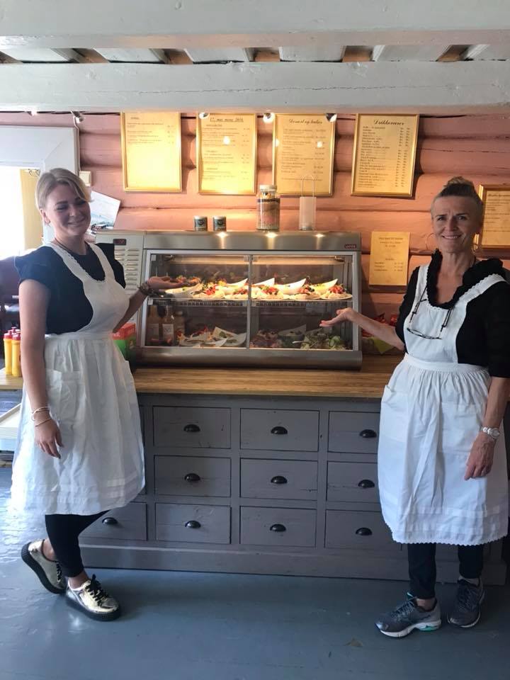 Staff at the restaurant