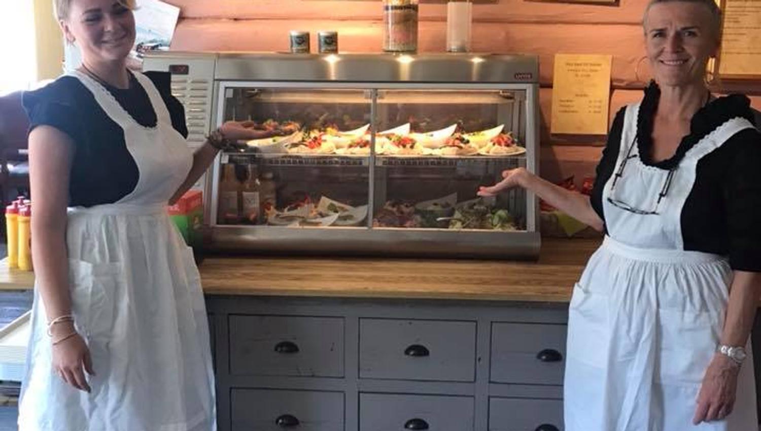 Staff at the restaurant