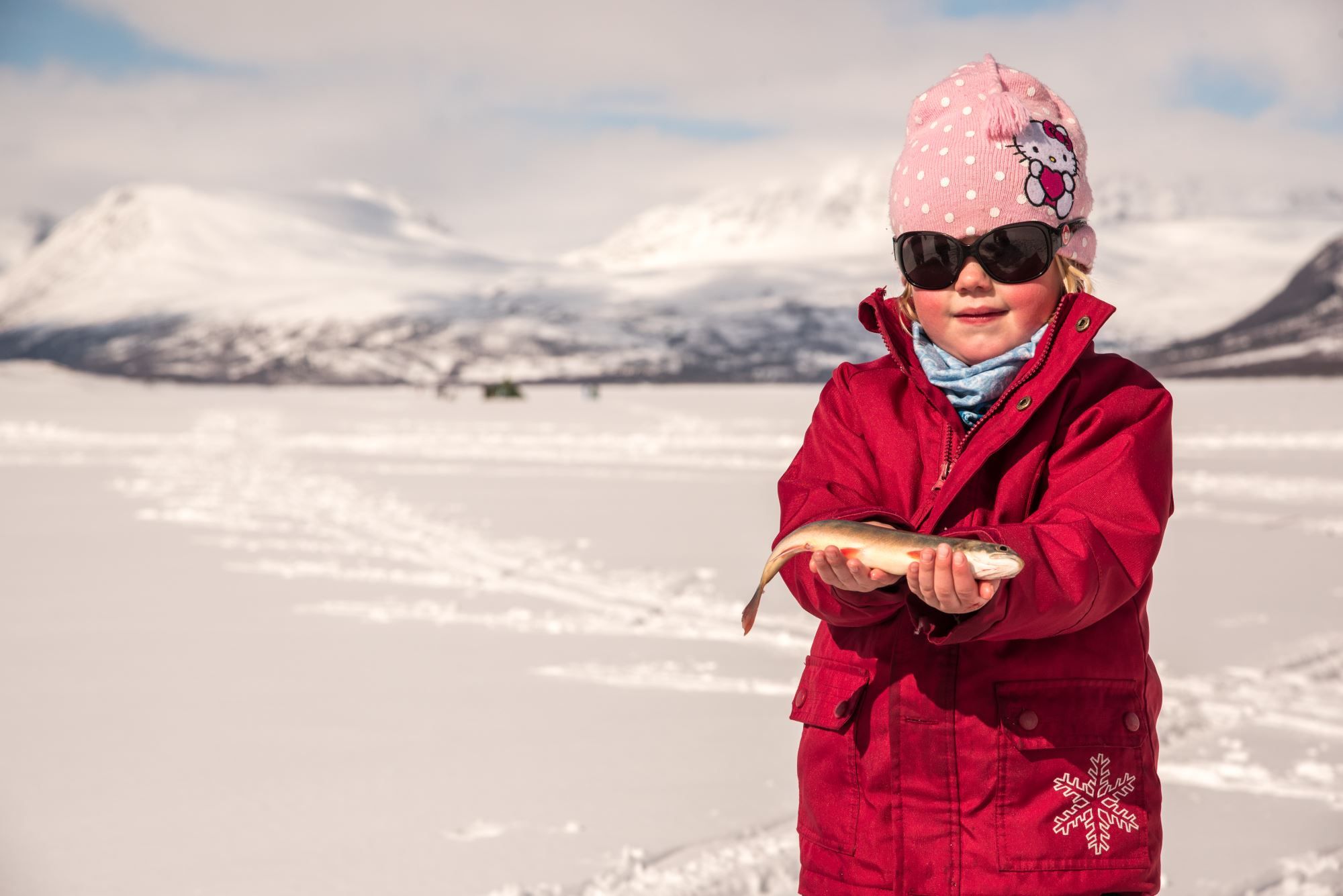 Ice fishing with your personal guide