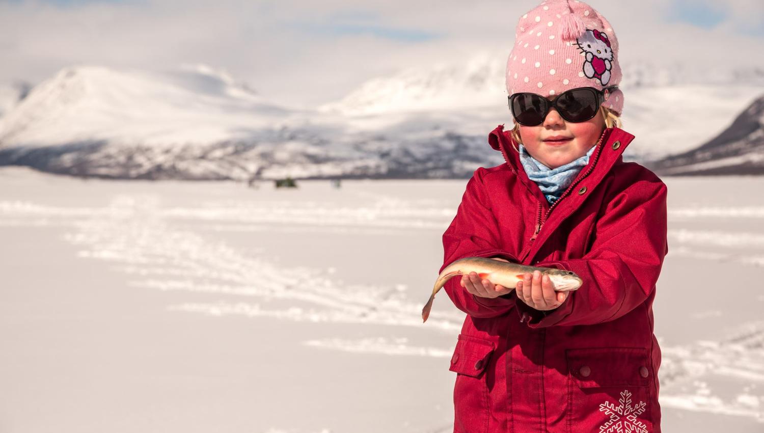 Ice fishing with your personal guide