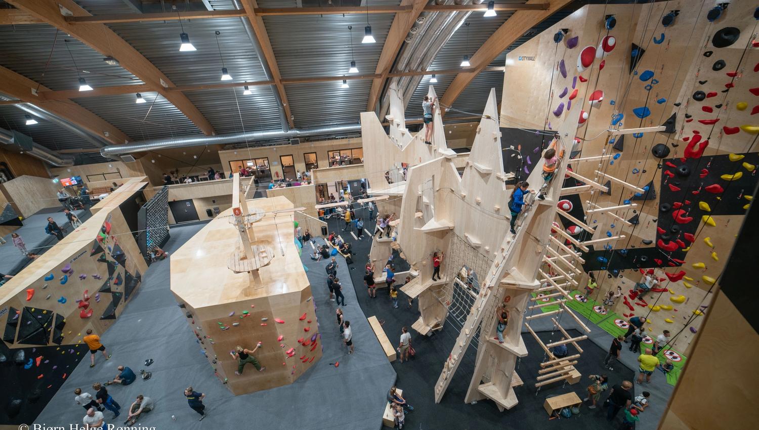 indoor climbing wall