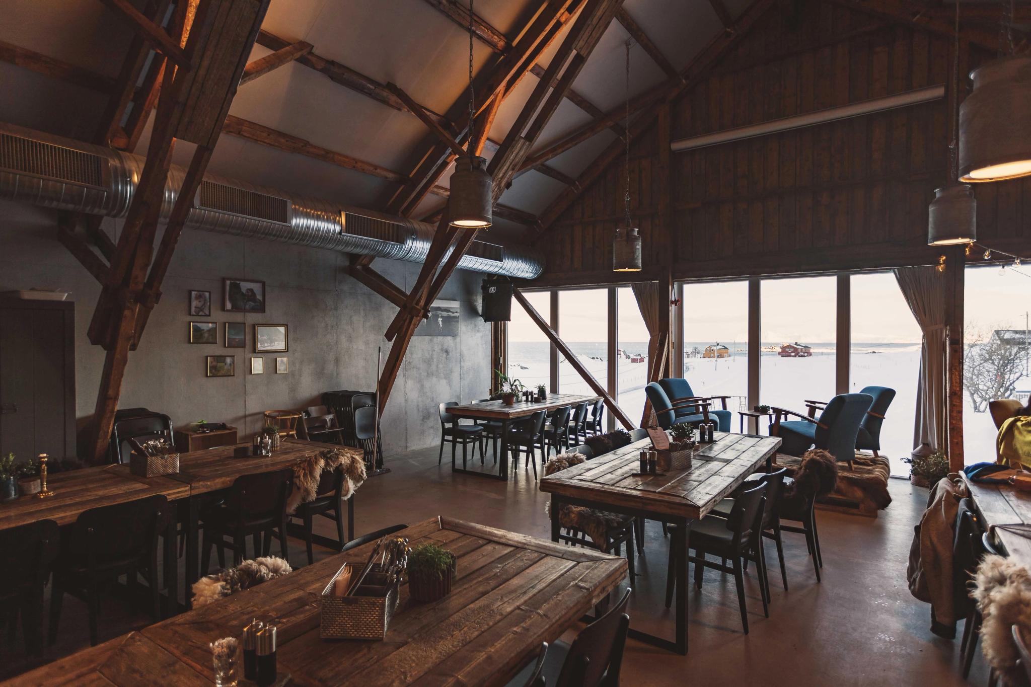 The restaurant has a unique atmosphere