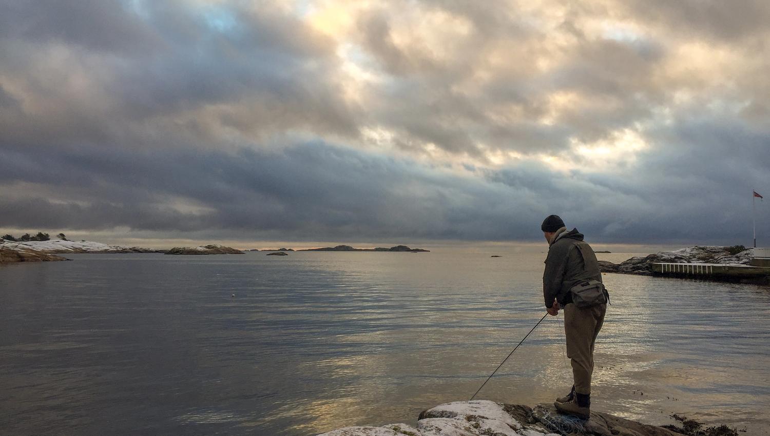 Vinterfiske på Langenes