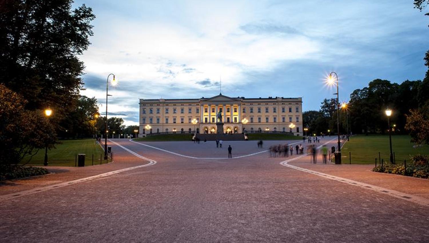 The Royal Palace in the evening