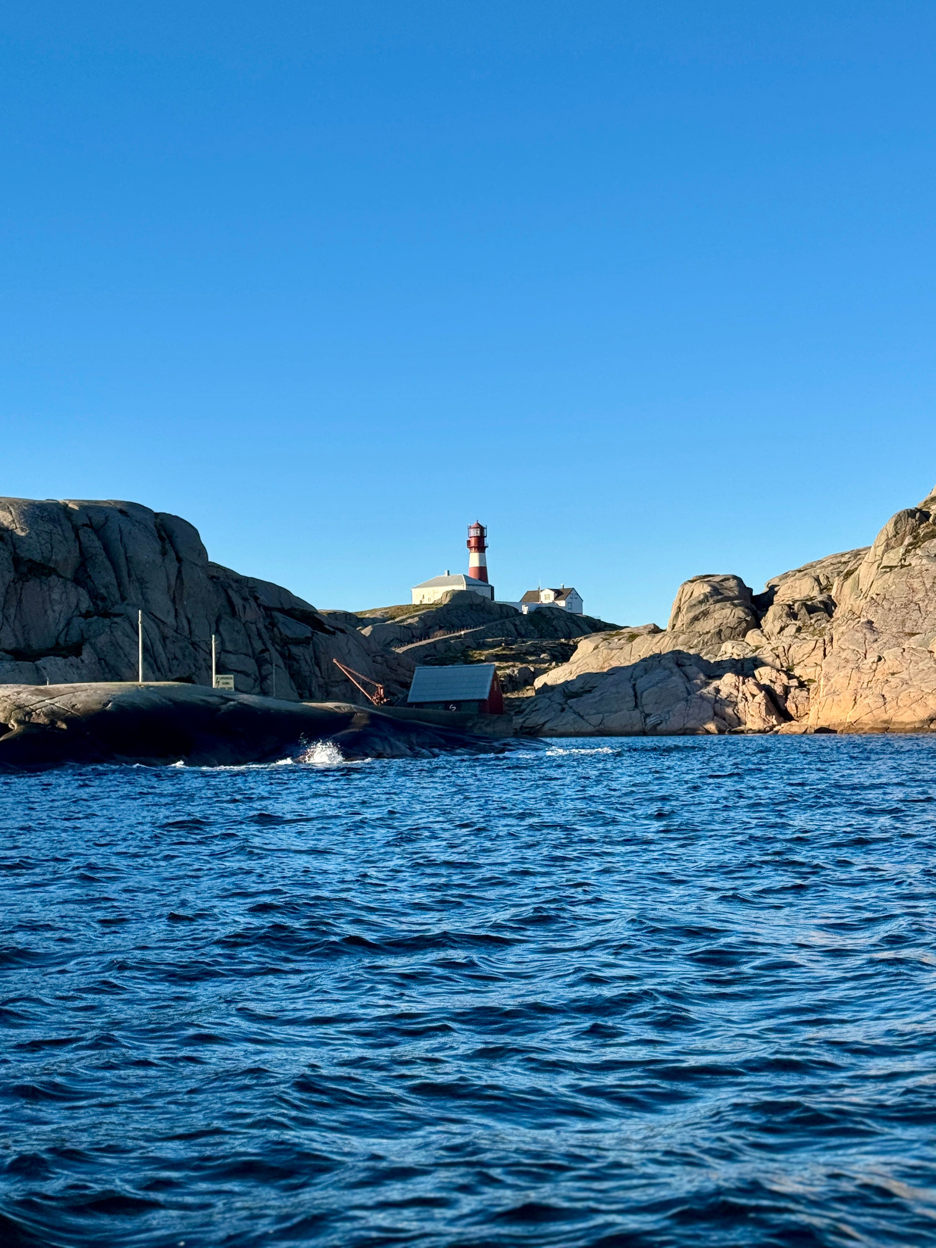 Ryvingen Lighthouse, seen from the sea